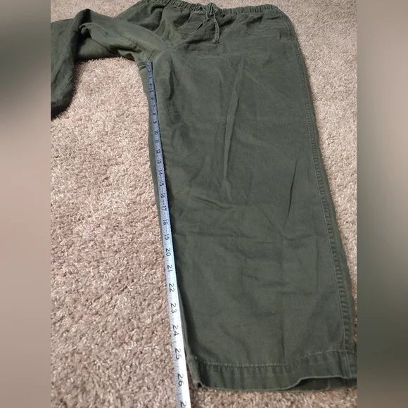 Fashion Bug Olive Green Wide Leg Drawstring Pants 18-20W - Picture 6 of 10
